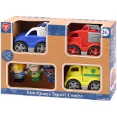 Playgo Hulpdienst Voertuigen met Figuren Speelset - 6dlg.