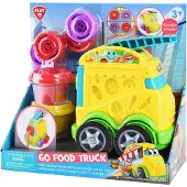 Play klei foodtruck speelset met 2 kleuren klei voor kinderen.