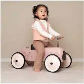 Little Dutch Retro Loopauto Roze