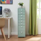 En.casa Kantoorkast Kökar op wielen 109x28x41 cm mintgroen []