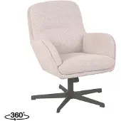Label51 Draaifauteuil Moss - Bouclé - Naturel