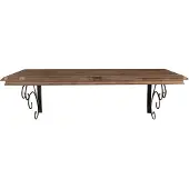 Clayre & Eef Wandplank 105x35x35 cm hout metaal