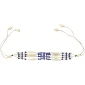 Behave – Choker dames sieraden – Boho stijl – Blauw Ibiza look