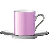 LSA International Koffiekop L.S.A. Palazzo en Schotel Pink 100 ml