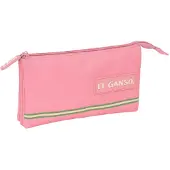 Big Buy Cooking Pennenetui met 3 vakken El Ganso Marsala Roze 22 x 12 x 3 cm