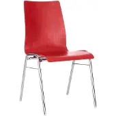 0 0 Kuipstoel 720, kegelvormige zitschaal, rood