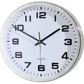 0 0 Roestvrijstalen kwartsuurwerk, Ø 300 mm