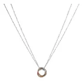 Go Dutch Label Collier 3 verschillende ring Silver N2291-1