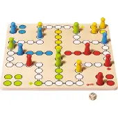 Goki Bordspel: Ludo 28x28cm, hout, 4+