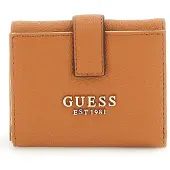 GUESS Portemonnee Laurel II SLG Petite Trifold Wallet Cognac Lichtbruin