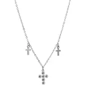 Go Dutch Label Collier kruizen zilver N2818-1