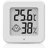 Equivera Huisthermometer - Kamerthermometer - Binnenshuis - Digitale Thermometer - Hygrometer