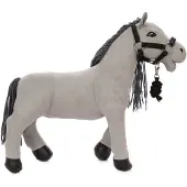 Astrup Umarmungspony - Lucky - 30 cm. - Grau - - One Size - Kuscheltiere
