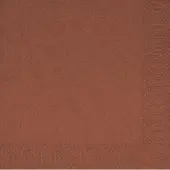 Duni servet 33x33 cm 1/4 vouw 2 laags Kastanje 16x125 stuks