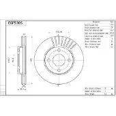 AISIN E6F530S Remschijf