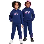 Nike Kylian Mbappé Club Fleece Joggingpak Hooded Kids Donkerblauw Paars Goud