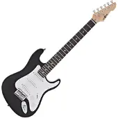 Gear4Music 3/4 LA Elektrische Gitaar van Zwart