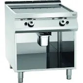 Bartscher Grillplaat Bartscher, gas, glad, open onderstel, 80(b)x95(h)x90(d), 18kW