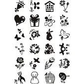 Creativ Company CC Siliconen stempel, "Kleine groeten", 15,5 cm