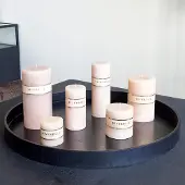 Riverdale Kaars Pillar beige 7x14cm