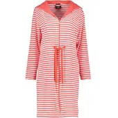 Cawö Badjas Home 834 Capuchon & Tunnelkoord Women Watermelon-S