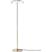 Nuura LED-vloerlamp Blossi, dimbaar, messing / goud, Woon-/ Eetkamer, metaal, Scandinavisch, LED vloerlamp