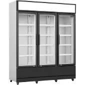 CombiSteel Koelkast - 1200L - Zwart/Wit - +1°C/+10°C - Geforceerd - Draaideuren - Wielen - 1600x610x1973 mm - Horeca Koelkast
