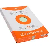 Exacompta etui 100 steekkaarten bristol geruit 5x5 niet geperforeerd 148x210mm - Geassorteerd - 13378E