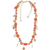 Behave – Verstelbare damesketting – Boho etnisch accent – Munthangers
