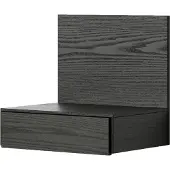 New Works Tana Wand Nachtkasje Black Stained Oak
