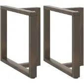vidaXL Eettafelpoten 2 st T-vormig 70x35x(72-73) cm staal naturel