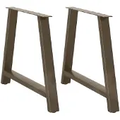 vidaXL Eettafelpoten 2 st A-vormig 100x(72-73) cm staal
