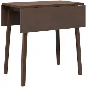 vidaXL Eettafel, bruin, massief hout, rubberhout