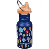 Klean Kanteen Waterfles Kids Classic Narrow 355ml Sippy Cap Mushrooms