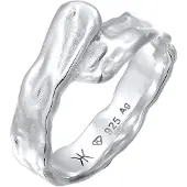 KUZZOI - Ring - Heren Biologisch 925 Sterling Zilver - Heren