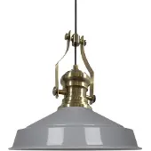 Bamyum Hanglamp Vintage, Grijs Grote Lamp