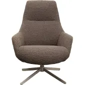 Kare design Draaifauteuil Mimi bruin
