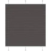 vidaXL Plissé rolgordijn 115x150cm stofbreedte 114,4cm polyester zwart