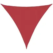 vidaXL Zonnezeil 160 g/m² 4,5x4,5x4,5 m HDPE rood