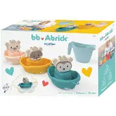 Ecoiffier badspeelgoed bootjes dieren met gieter - kleurrijk badspeelgoed set.
