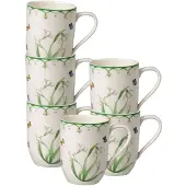 Villeroy & Boch Becher mit Henkel Colourful Spring 340 ml Set van 6