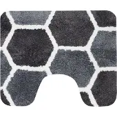 Dutch House Rennes Toiletmat 60x50cm grijs grijs Microfiber Badkamermat