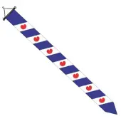 Gebro Toys Wimpel Friesland 25x300cm Multi multi Polyester Vlag