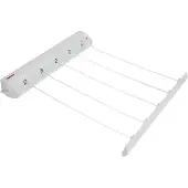 Metaltex 8002524063259, Wasmachine-rek voor aan de muur, ABS-kunststof, Nylon, Wit, 360 mm, 60 mm, 70 mm
