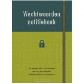 Zuidnederlandse Uitgeverij (ZNU) Notitieboek - Wachtwoorden (groen)