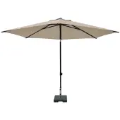 Madison Parasol MYKANOS PUSH-UP 250cm Ecru Beige beige Metaal Parasol