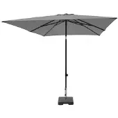 Madison Moraira stokparasol 230x230cm | lichtgrijs