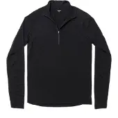 Houdini Desoli Light Half Zip - Merino-ondergoed - Heren True Black M