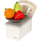 Goki Speelgoedkeuken - Weegschaal - 12,6X15,2X17,2Cm - Hout - 3 Jaar