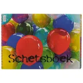 Merkloos Schetsboek Ballon 297x420 5st Wit wit Papier Schetsblok